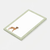 Post-it® Rhodesian Ridgeback mignon Chien Lion Africain Ver (Incliné)