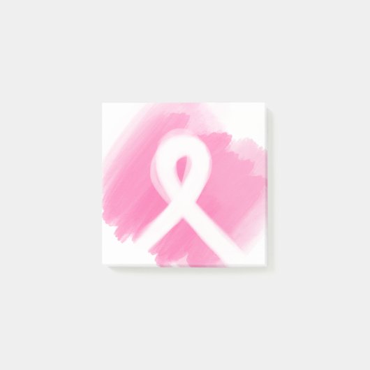 Post-it® Ribbon de sensibilisation au cancer du sein Aquare (Devant)