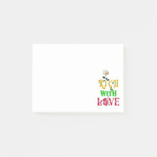Post-it® Riche En Amour (Devant)