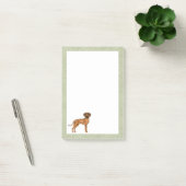 Post-it® Ridback Rhodésien Chien Lion Africain Mignon Vert (Bureau)