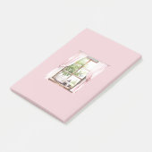 Post-it® Rideaux roses chat somme fenêtre (Incliné)
