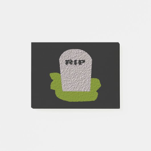 Post-it® RIP Tombstone Post it note Pad (Devant)