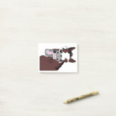 Post-it® Rire Horse Amusant Art équestre (Sur un bureau)