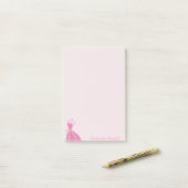 Post-it® Robe Fille Cool - Personnalisée (Sur un bureau)
