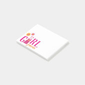 Post-it® Robe florale rose fuchsia (Incliné)