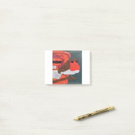 Post-it® Robin (Sur un bureau)