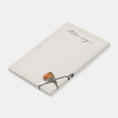 Post-it® Robin Bird dit Nom Faune Post it Notes (Incliné)