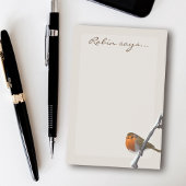 Post-it® Robin Bird dit Nom Faune Post it Notes