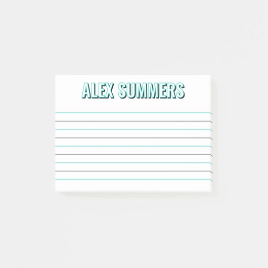 Post-it® Robin Oeuf Outline Black Shadow Block Lettres Link (Devant)