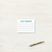Post-it® Robin Oeuf Outline Black Shadow Block Lettres Link (Sur un bureau)