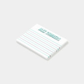 Post-it® Robin Oeuf Outline Black Shadow Block Lettres Link (Incliné)