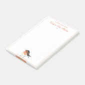 Post-it® Robin Orange mignon - Simple Élégant (Incliné)