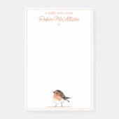 Post-it® Robin Orange mignon - Simple Élégant (Devant)