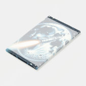 Post-it® Rocket Moon Space Carte d'effacement sec noir (Incliné)