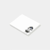 Post-it® Roi Du Grill, Couronne Bleue Noire (Incliné)