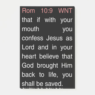 Post-it® Romans 10:9 Weymouth's Nouveau Testament