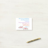 Post-it® Romans 15 Bible Verse Design (Sur un bureau)