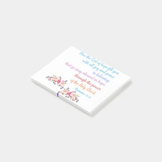 Post-it® Romans 15 Bible Verse Design (Incliné)
