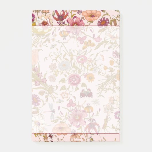 Post-it® Romantic floral garden (Devant)
