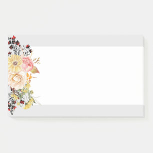 Post-it® Romantique, Aquarelle, Fleur fleurie de printemps
