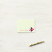 Post-it® Romantique Mignon Adorable Élégant ,Points, Coccin (Sur un bureau)