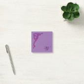 Post-it® Romantique Pastel Steampunk Goth Monogrammé (Bureau)