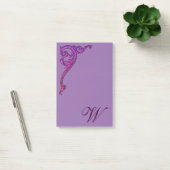 Post-it® Romantique Pastel Steampunk Goth Monogrammé (Bureau)