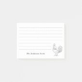 Post-it® Rooster de ferme (Devant)