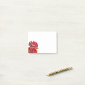 Post-it® Rooster Face (Sur un bureau)