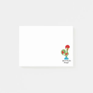 Post-it® Rooster portugais de la chance en vert