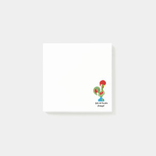 Post-it® Rooster portugais de la chance en vert