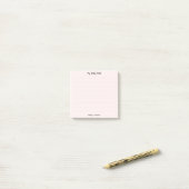 Post-it® rose (Sur un bureau)