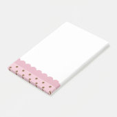 Post-it® Rose avec Pois Brown (Incliné)