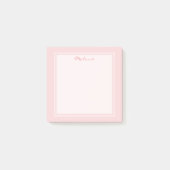 Post-it® Rose blanc rose rose moderne (Devant)