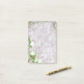 Post-it® Rose blanche (Sur un bureau)