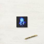 Post-it® Rose bleu brûlant (Sur un bureau)