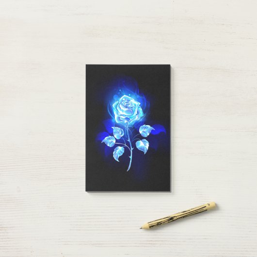 Post-it® Rose bleu brûlant (Sur un bureau)