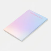 Post-it® rose, bleu, dégradé, pastel, féminin, girly, "fell (Incliné)