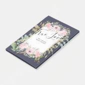 Post-it® Rose Blush Floral Sage Mariage (Incliné)