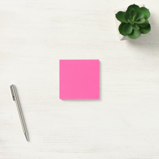 Post-it® Rose brillant (couleur solide) (Bureau)