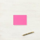 Post-it® Rose brillant (couleur solide) (Sur un bureau)