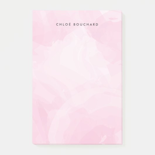 Post-it® Rose | Chic aquarelle personnalisée (Devant)