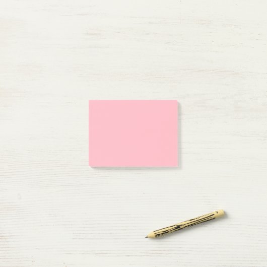 Post-it® Rose Clair Uni (Sur un bureau)