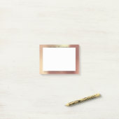 Post-it® Rose cuivre Gold Office personnalisé (Sur un bureau)