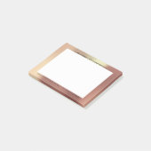 Post-it® Rose cuivre Gold Office personnalisé (Incliné)