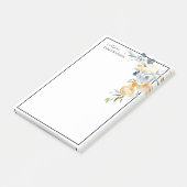 Post-it® Rose d'aquarelle ordonné de l'enseignant personnal (Incliné)