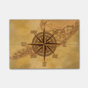 Post-it® Rose de boussole antique de style