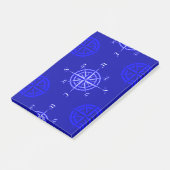 Post-it® Rose de boussole de bleu d'océan (Incliné)