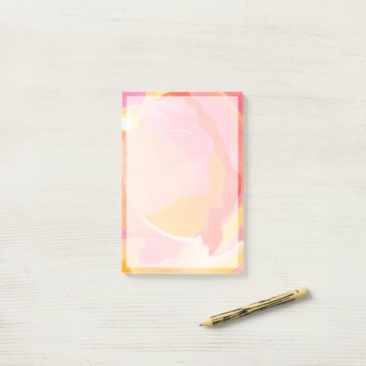 Post-it® Rose de chou III (Sur un bureau)