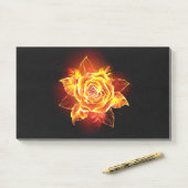 Post-it® Rose de feu en fleurs (Sur un bureau)